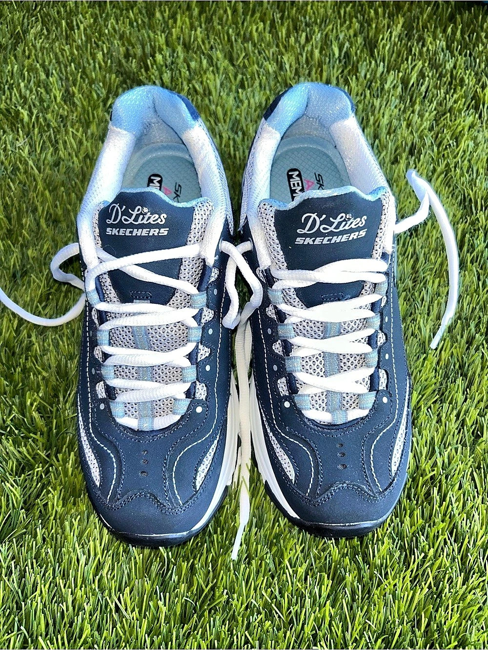Skechers D'Lites Sneakers Blue & White US 7
